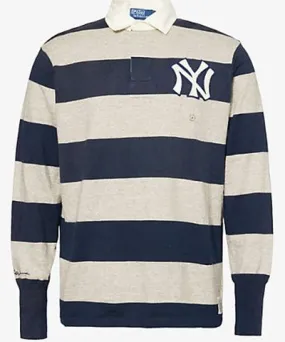 Polo Ralph Lauren x MLB Rugby striped-print regular-fit cotton-jersey polo shirt