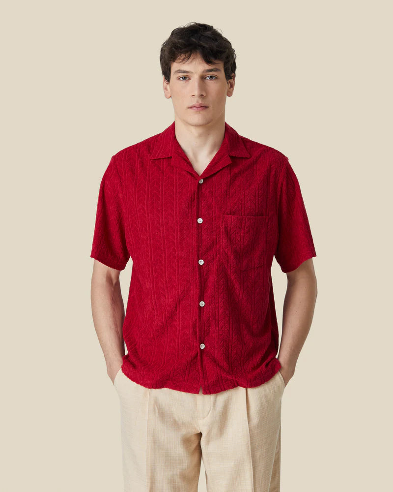 Portuguese Flannel Beach Club red