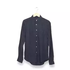 Portuguese Flannel Linen Pocket Shirt navy