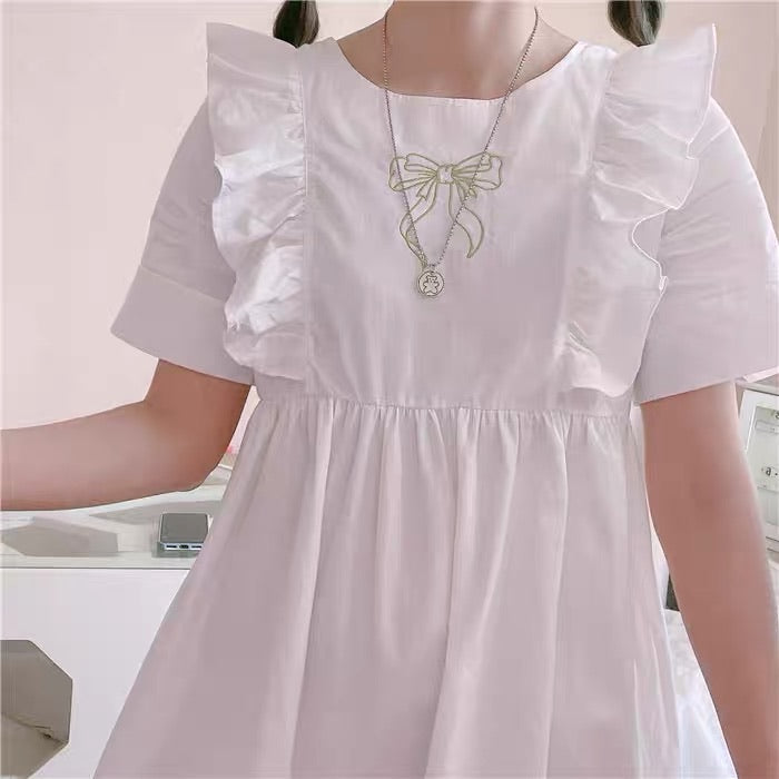 RETRO CUTE BOW EMBROIDERY PRINCESS DRESS BY50050