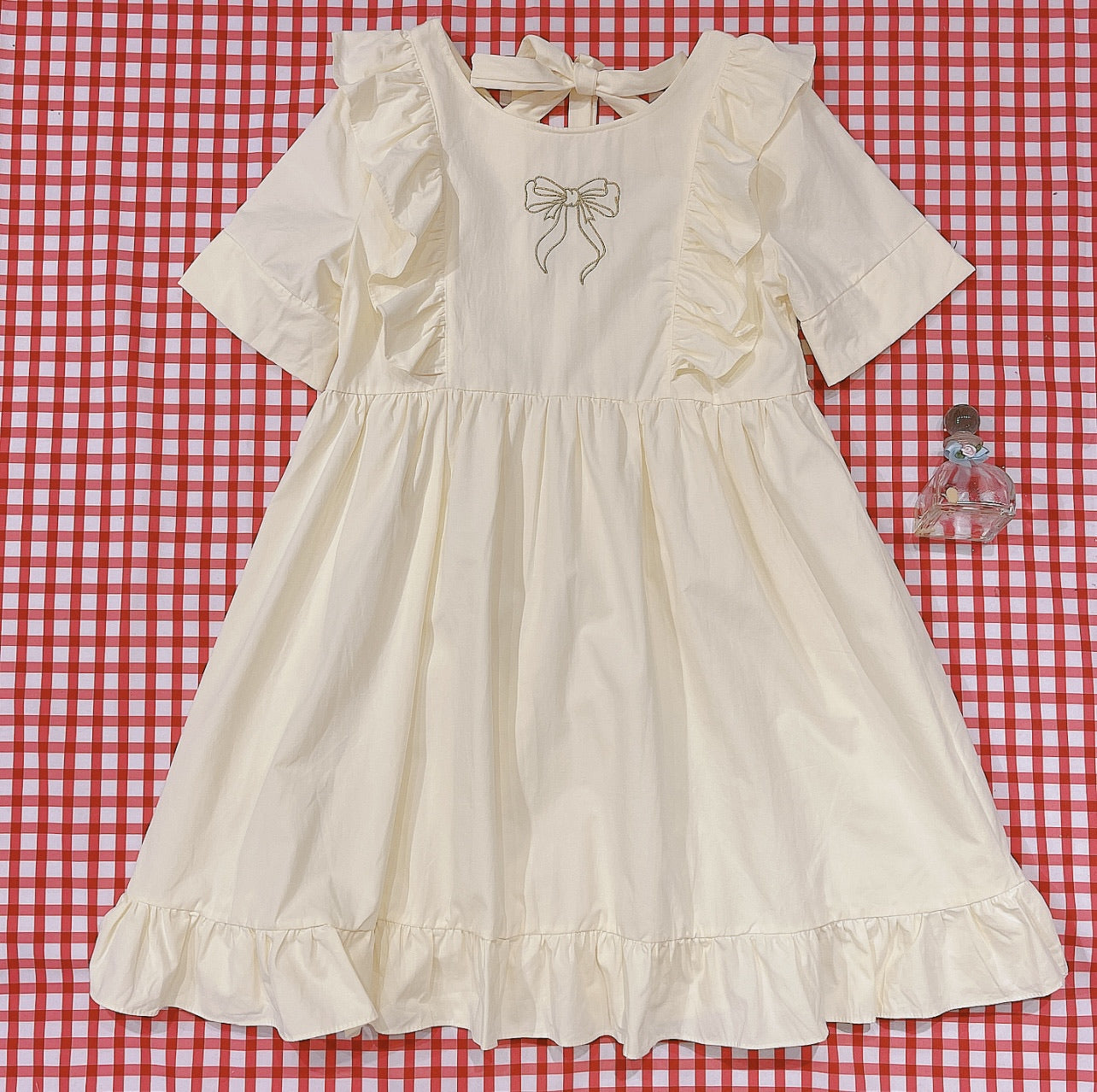 RETRO CUTE BOW EMBROIDERY PRINCESS DRESS BY50050