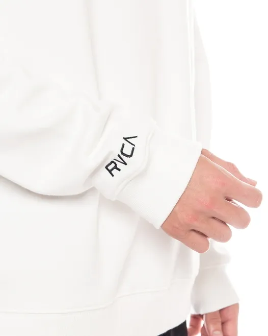 RVCA  |Crew Neck Unisex Long Sleeves Plain Logo Sweatshirts