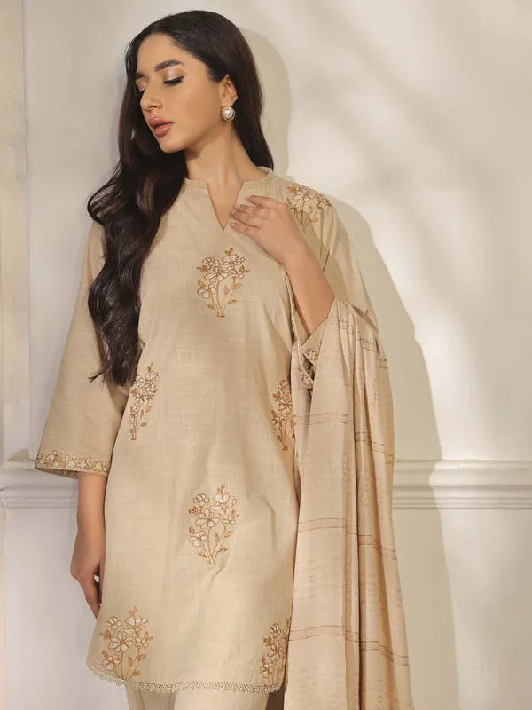 Sahar Embroidered Cross Hatch Unstitched 3 Piece Suit SD-V2-23-05