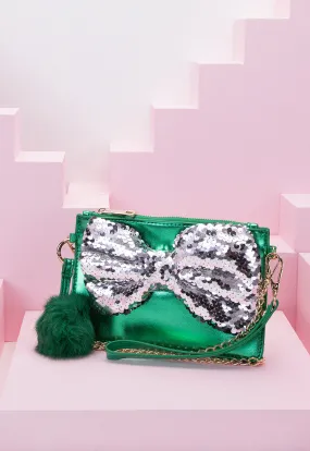 Sequin Bow Knot Shoulder Bag