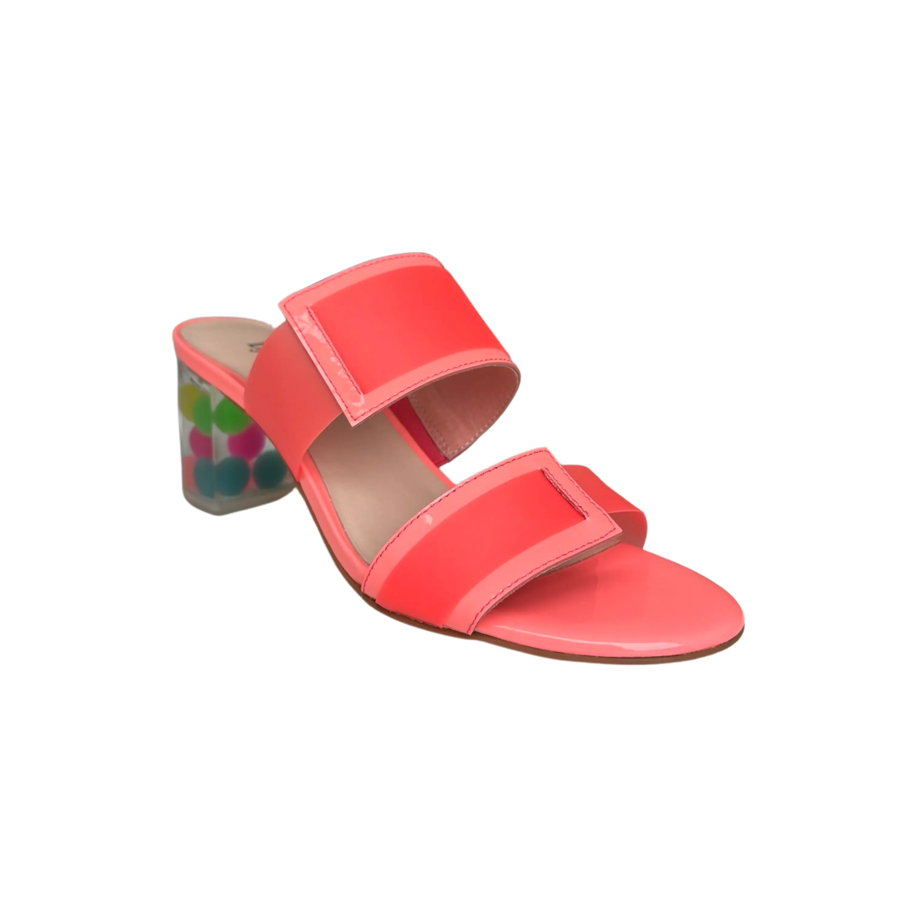 Sistel Neon Pink Bubble Heel Slide