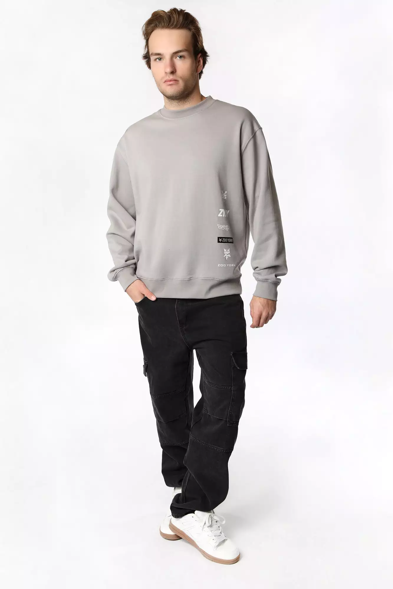 Sweatshirt Imprimés Logos Zoo York Homme