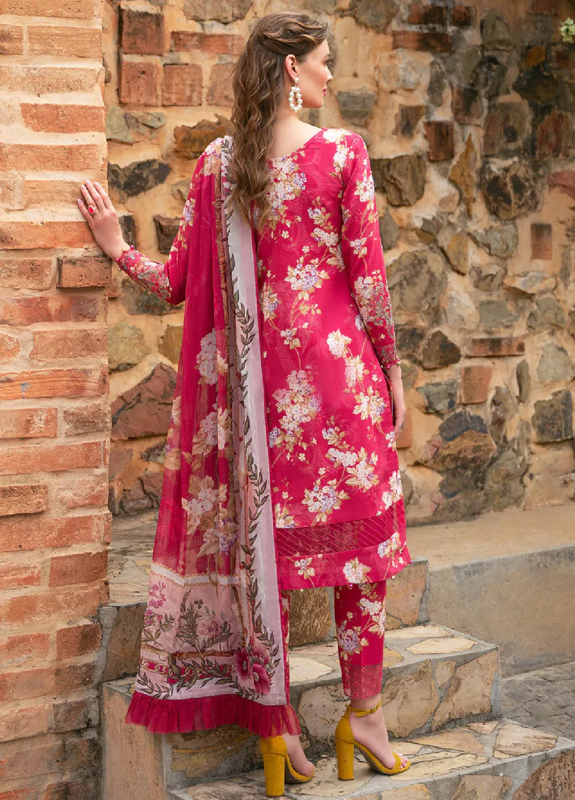 The Enchanted Garden By Gulaal Embroidered Lawn 3 Piece Unstitched Suit GL24EGL 06 MARBELLA