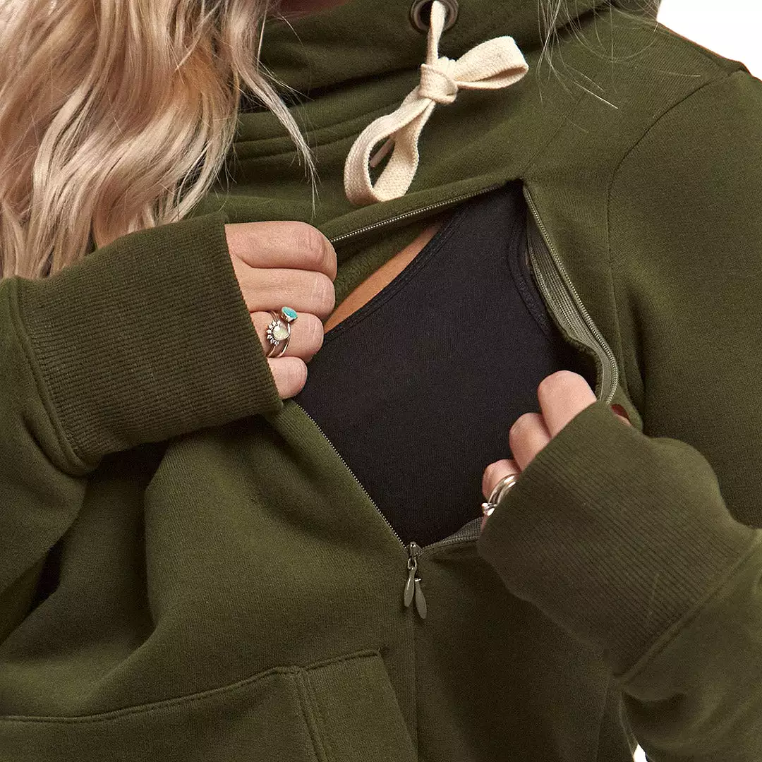 The Isla Cross-Neck Nursing Hoodie