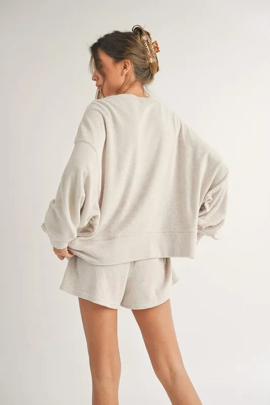 Towel Fabric Embroidered Sweatshirts