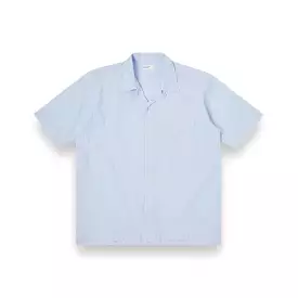 Universal Works Camp II Shirt Onda Cotton 30669 pale blue