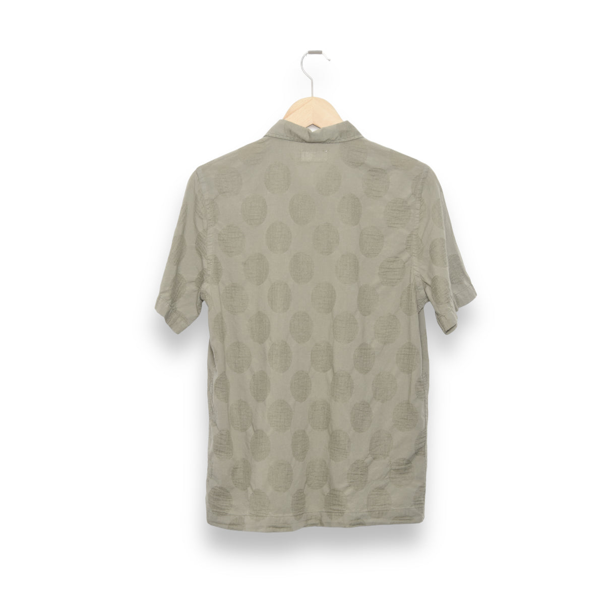 Universal Works Road Shirt dot cotton lt olive 28684