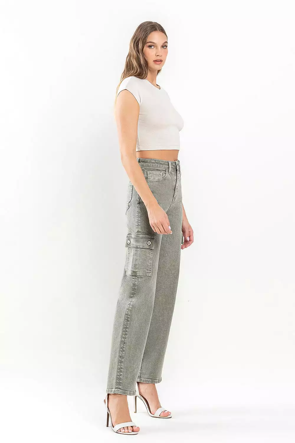 Vervet by Flying Monkey 90's Super High Rise Cargo Jeans