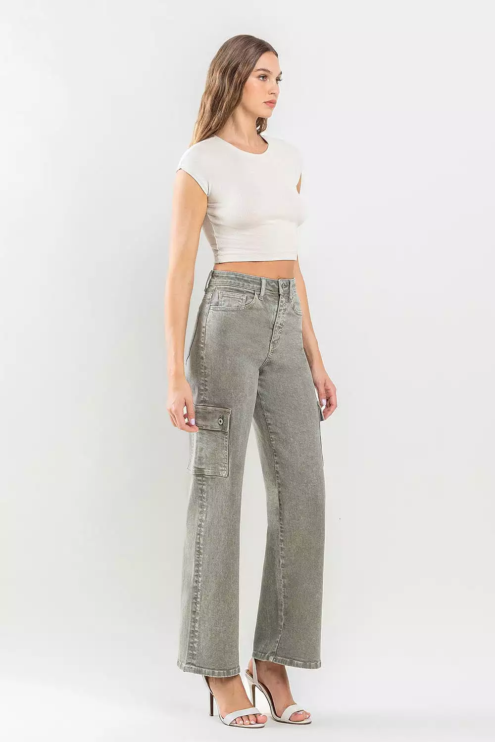 Vervet by Flying Monkey 90's Super High Rise Cargo Jeans