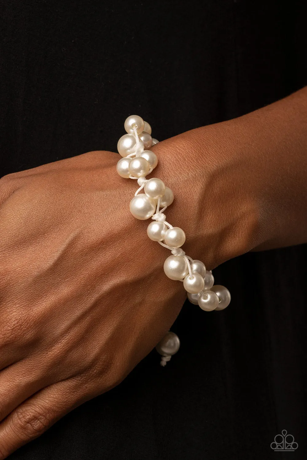 Vintage Versatility - White ~ Paparazzi Bracelet