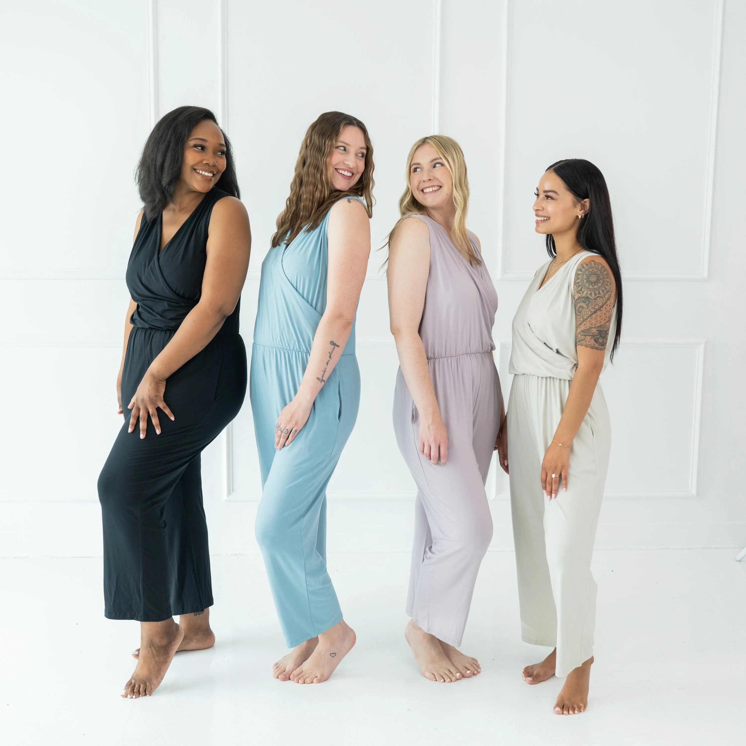 Women's Jumpsuit in Dusty Blue