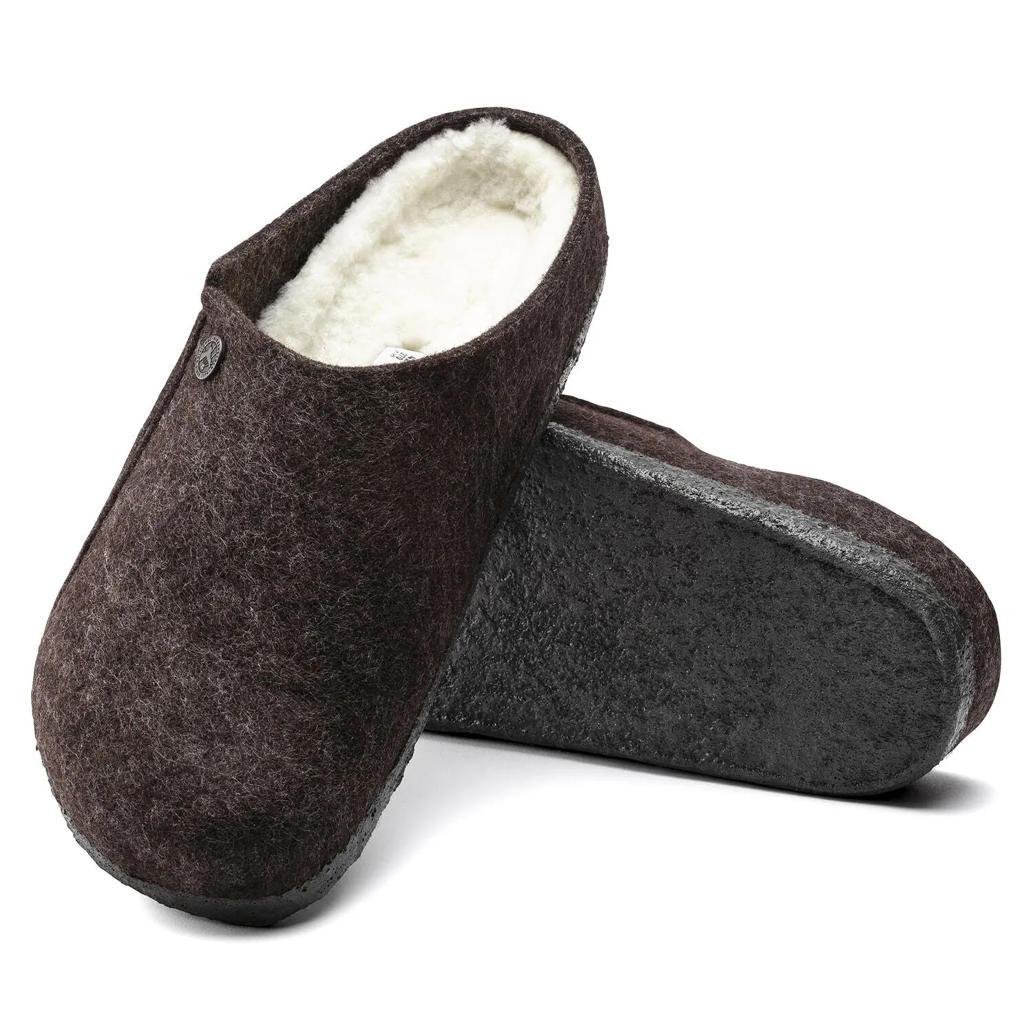 Zermatt Men - Mocha Wool Felt Shearling||Zermatt pour hommes - Feutre de laine et fourrure mocha