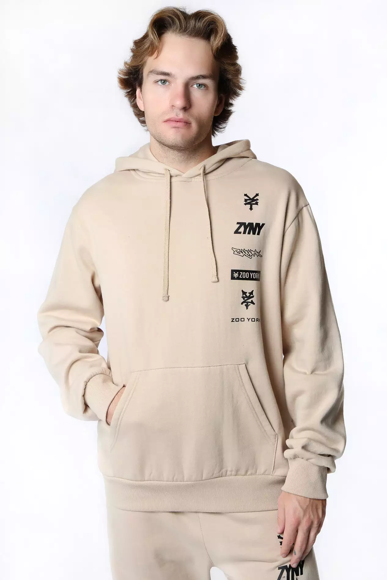 Zoo York Mens Multi Logo Hoodie